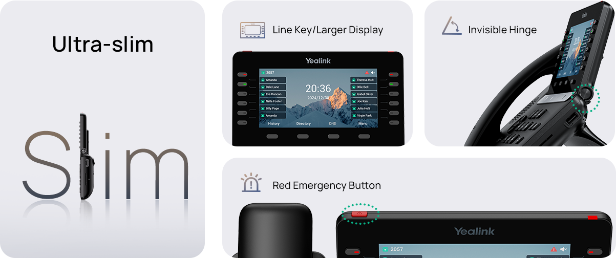 A current Yealink IP desk telephone
